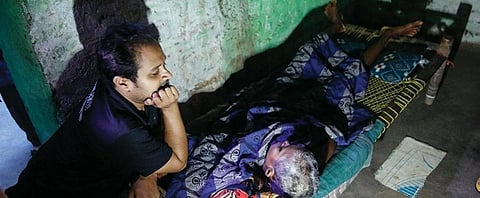 Hara Pradhan, 40, of Kutpali village, is a widow living with mental illness. She has been bleeding from the vagina for almost two years. Doctors have told her brother that she has cancer and needs regular blood transfusion (Photographs: Vikas Choudhary)