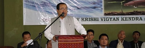 K Beichhua, Minister of State at Mizoram’s social welfare. Photo:  department@airnews_aizawl / Twitter