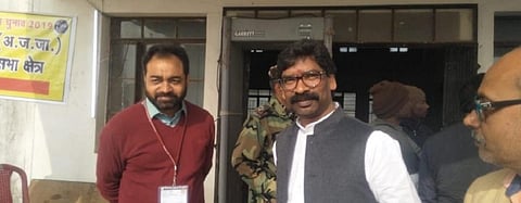 Hemant Soren, who is widely expected to be the next chief minister of Jharkhand. Photo: @HemantSorenJMM
