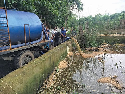 The process of converting faecal sludge to  fertilser takes two to three months (Photograph courtesy: Finish Society)