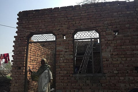 हरियाणा के नूंह (मेवात) के तावड़ू खंड के गांव सबरस में प्रधानमंत्री आवास योजना के तहत बना घर। फोटो: शाहनवाज आलम