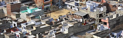 An aerial view of urban sprawl in Rajasthan capital Jaipur. Urban planning came into being as a response to public health crises Photo: Dimitry B/Flickr