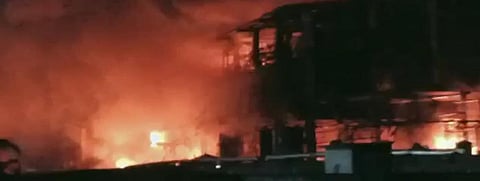 The blast happened between 2 and 3 am at the unit of Hemani Industries Pvt Ltd. Photo: Salim Patel