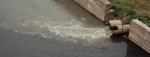 The coronavirus genome was detected in samples of untreated wastewater from hospitals and wastewater treatment plants in Jaipur. Photo: Richa Sharma / CSE
