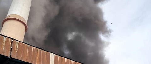 At least seven people died in boiler blast at Neyveli thermal power plant. Photo: Twitter / @MSreesabareesan

