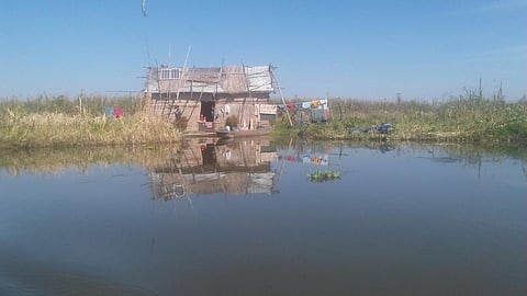 Families living at Loktak lake are dependent on fishing. Photo: Salam Rajesh

