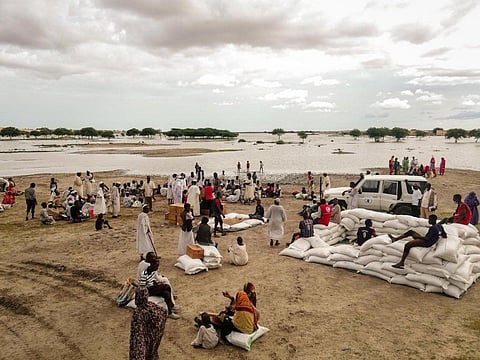 The Nile has breached its banks and flooded nearby cities. Photo: Twitter handle of UN OCHA Sudan / @UNOCHA_Sudan
