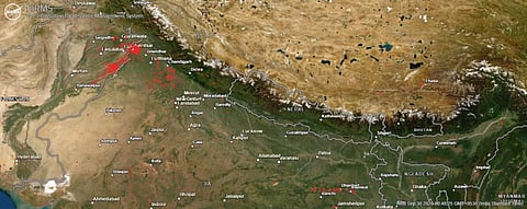 Nasa Fire Satalite Image Data 
