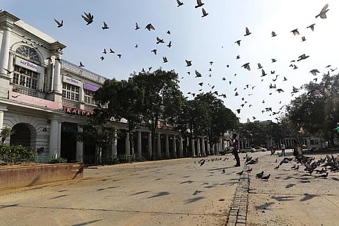 लॉकडाउन के समय दिल्ली में सूनी पड़ी सड़कें, फोटो: विकास चौधरी   