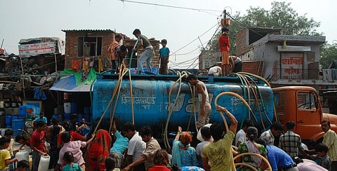 The WWF report listed 30 Indian cities among a total 100 that would face grave water risk by 2050. Photo: Sayantan Bera / CSE
