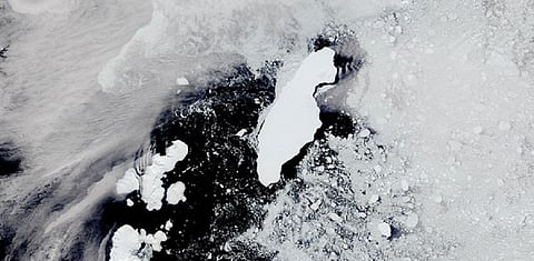 The iceberg A68a. Photo: NASA 