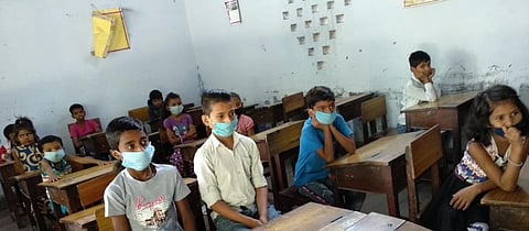The forced transition of education from classroom to online due to COVID-19 has revealed the stark digital divide in India. Photo: @rishikulshala / Twitter
