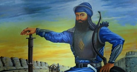 Banda Singh Bahadur led an armed agrarian uprising against Mughal power in the Punjab. Photo: Wikimedia Commons