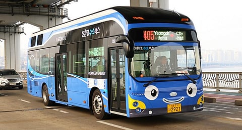 Hydrogen technologies are the next big thing. This is a hydrogen fuel-powered bus in Seoul, South Korea. Photo: Wikimedia Commons