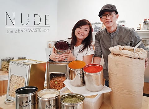 Co-founders Cheryl Anne Low and Wilson Chin conceptualised NUDE as a lifestyle store catering to customers who care for the environment. 
