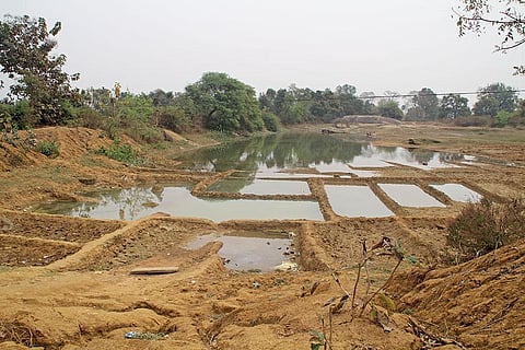 Construction of waterbodies in Bhuanpada village of Odisha’s Balangir district has helped check migration (Photograph: Tapan Ranjan Dash)