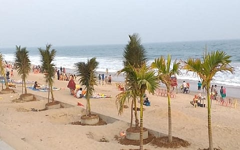 Gopalpur beach off Ganjam coast in Odisha. Photo: Hrusikesh Mohanty