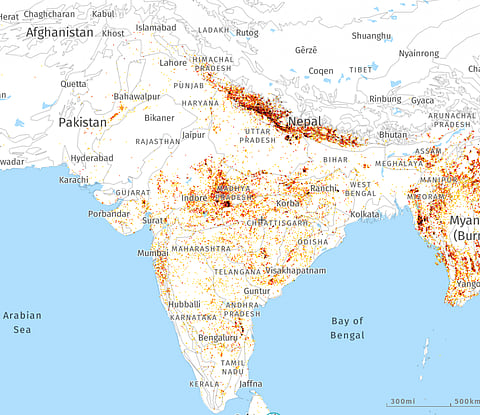 India recorded 82,170 forest fire alerts from April 1-14, 2021 nearly double the number reported during the same period past year, according to Global Forest Watch (GFW), an open-source monitoring application

