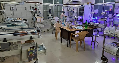 The pediatric ward of the Berhampur hospital where the two babies are being treated. Photo: Hrusikesh Mohanty