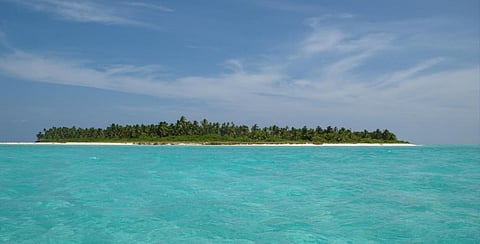 An uninhabited atoll in Lakshadweep. Photo: Lenish Namath via Wikipedia