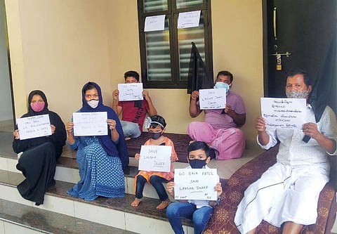 While the government says
the new regulations will help develop Lakshadweep as a tourist hub, protesters say they will destroy the archipelago’s ecology and culture (Photograph courtesy: Save Lakshadweep Forum)