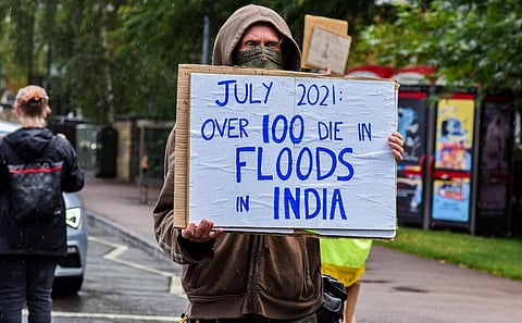 A recent protest by climate activists in the United Kingdom. Photo: @xr_cambridge / Twitter