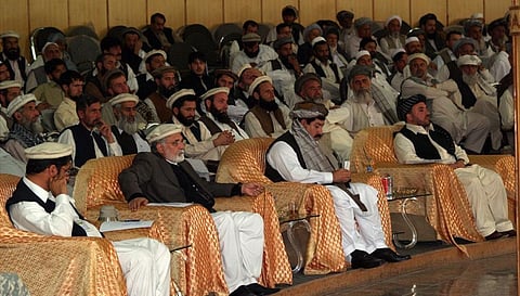 A jirga in Jalalabad, Afghanistan, in 2009. Photo: Wikimedia Commons