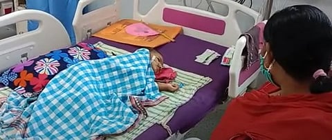 A child in Bihar's Muzaffarpur. 
