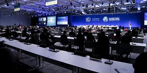 A session in progress at CoP26 on November 3, 2021. Photo: @COP26
The official Twitter account for CoP 26