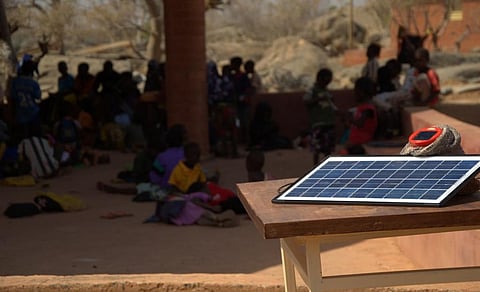 A solar panel in Burkina Faso. Photo: istock