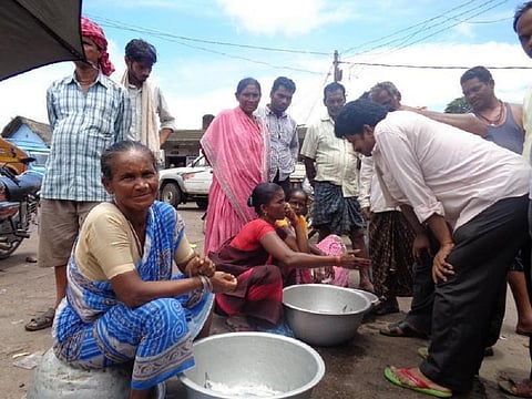 Fisherwomen selling fish in Paradip. Photo: Ashis Senapati