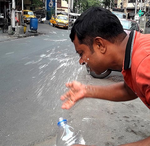 Kolkata recorded 39.5°C on April 25, according to the IMD. Photo: Jayanta Basu