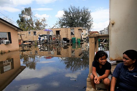 Flooding from hurricanes like Irma in Florida can overwhelm sewer systems and spread pathogens in other ways. Photo: Brian Blanco/Getty Images