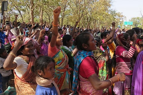 Tribal people of 245 villages in Jharkhand had been protesting for three decades against the Netarhat Field Firing Range. Photo: Elin Archana Lakra