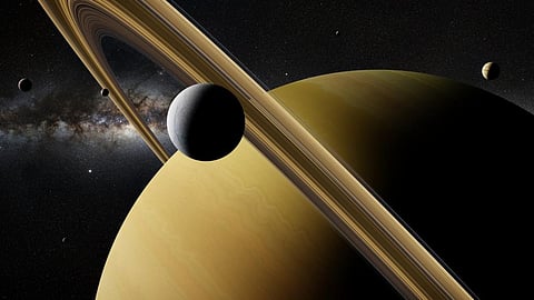 Saturn’s mysterious rings & extreme tilt: Former moon may be responsible