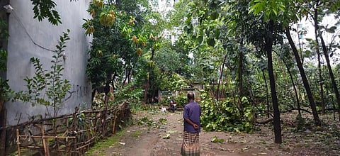 The cyclonic storm sitrang made an early landfall in Bangladesh. Photo: @ArnobK_ / Twitter 