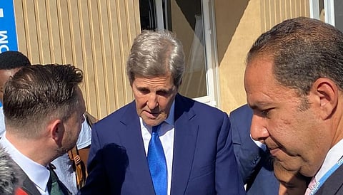 US climate envoy John Kerry at the COP27 Climate Summit. Photo by Avantika Goswami / CSE