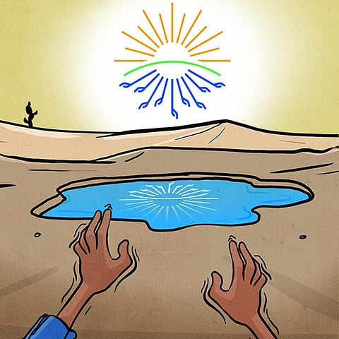 There was so much going on through the day at COP27 that negotiations, the real business of a COP, became the sideshow. Illustration: Yogendra Anand / CSE