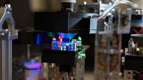 Close-up image of part of a Forabot, a robot capable of sorting, manipulating, and identifying microscopic marine fossils. Photo: North Carolina State University