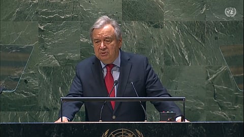 Antonio Guterres to convene climate ambition summit in 2023; says 1.5-degree goal ‘gasping for breath’   