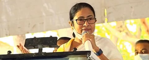 Chief Minister Mamata Banerjee had also alleged that the Centre was not releasing MGNREGA funds to the state. Screengrab from @MamataOfficial / Twitter