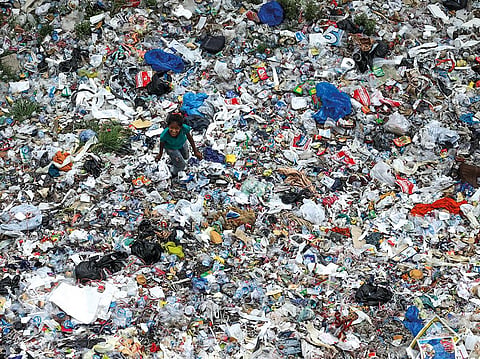 Plastic waste is projected to triple by 2060. Two-thirds of the projected waste is expected to be made up of packaging, consumer products and textiles (Photograph: Vikas Choudhary)