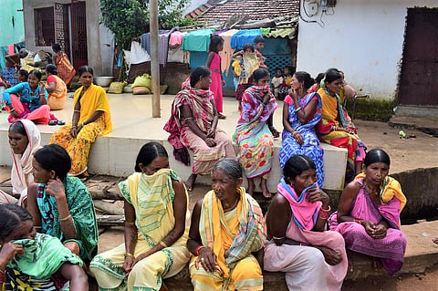 Last year, villagers in Mali Hill resisted the bauxite mining project as Odisha government tried to extend Hindalco’s lease. Photo: Priya Ranjan Sahu