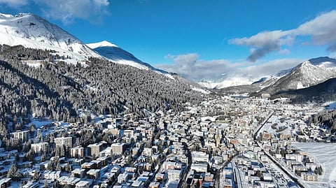 The Swiss resort of Davos. Photo: @Diop_IFC / Twitter
