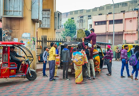 People taking rickshaws on a street of Amritsar, Punjab. Photo: iStock