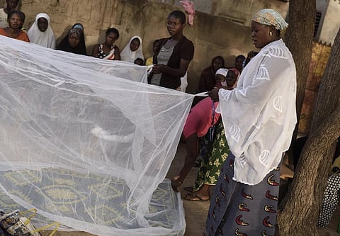 Distribution of mosquito nets in Burkina Faso. Photo: iStock