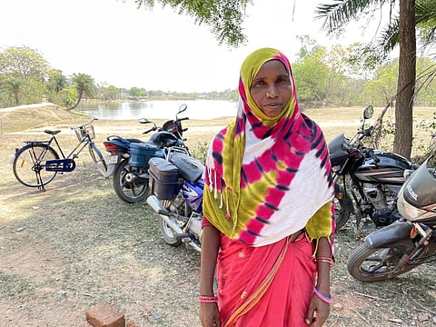 45-year-old Jaygun Bibi is breaking her Ramzan fasts with just water and a soaked rice dish this year. Photo: Himanshu Nitnaware 