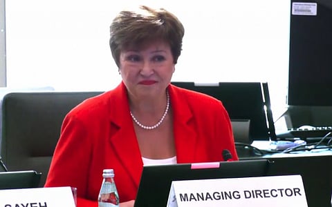 Kristalina Georgieva, managing director for IMF, addressed the high-level roundtable on low-income countries’ challenges and concessional financing. Screengrab: imf.org