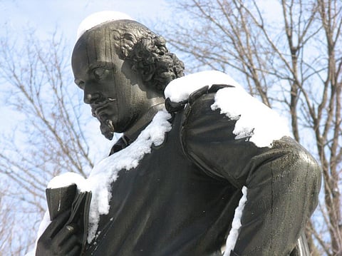 A statue of William Shakespeare in Central Park, New York City. Photo: iStock