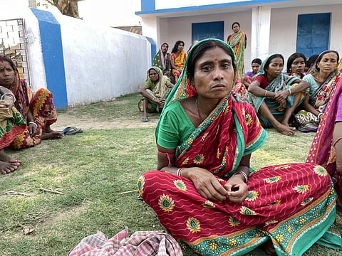 Shibani Mahato cannot afford treatment for her tennaged son's mental health issues. He has had no medicines for over a year and his condition has worsened. Photo: Himanshu Nitnaware